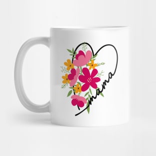 Mama heart floral gift for mom Mug